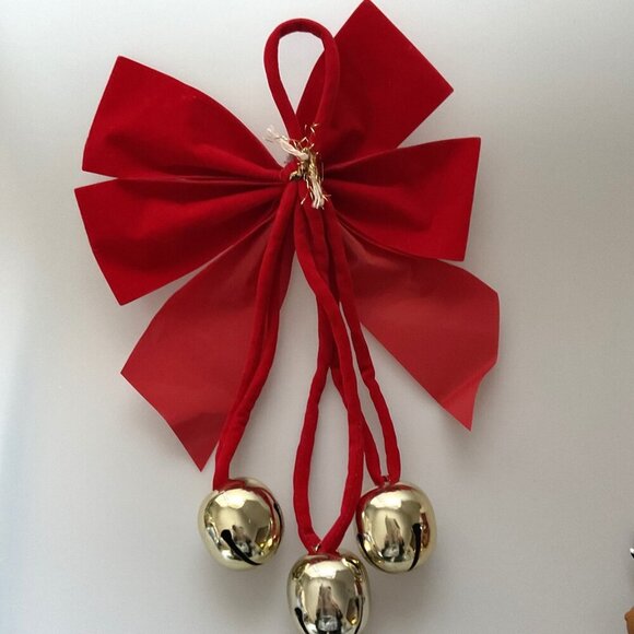 VINTAGE SLEIGH BELLS CHRISTMAS BOW - Picture 6 of 9